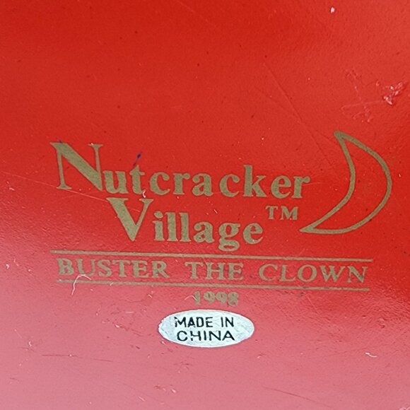 Buster The Clown 1998 15" Nutcracker Figurine With Balloons Vintage As Is - Picture 3 of 14